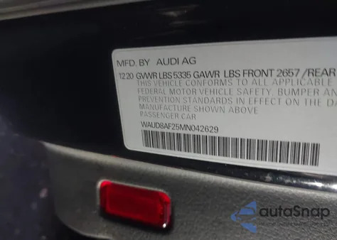 2021 Audi A6 Premium 45 Tfsi Quattro S Tronic z USA, uszkodzony, nr VIN WAUD8AF25MN042629